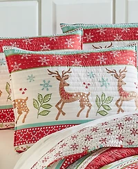 Levtex Let It Snow Festive Christmas 3-Pc. Quilt Set, King