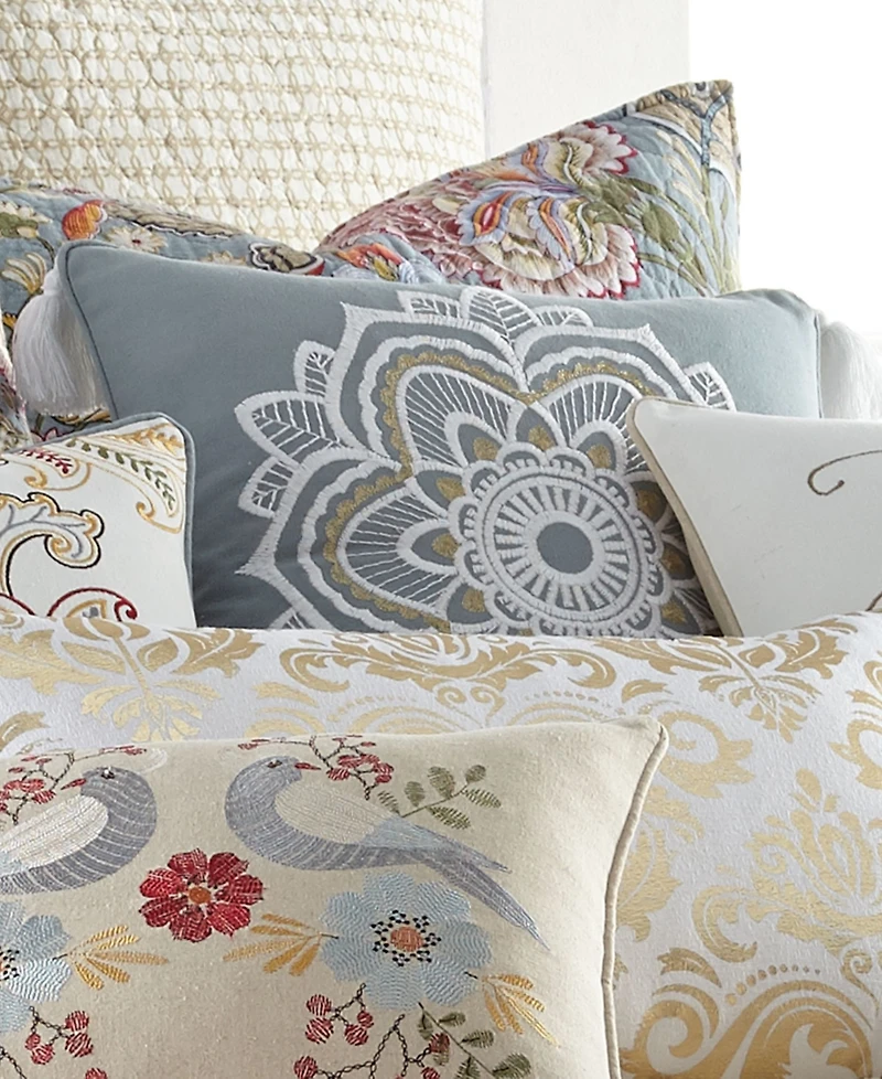 Levtex Angelica Spring Medallion Tassel Decorative Pillow, 18" x 18"