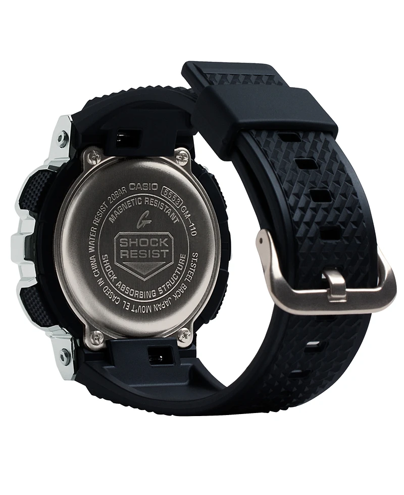 G-Shock Men's Analog-Digital Black Resin Strap 52mm, GM110-1A