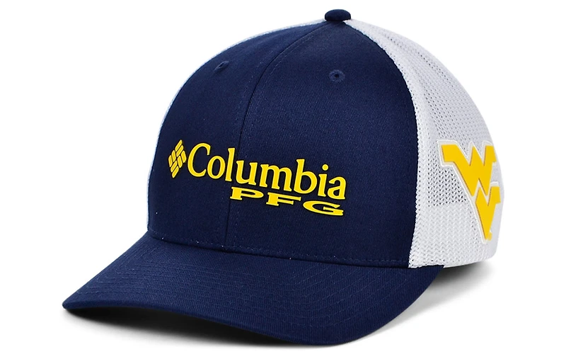 Columbia West Virginia Mountaineers Pfg Trucker Cap