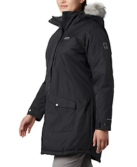 Columbia Plus Suttle Mountain Hooded Faux-Fur-Trim Long Insulated Coat