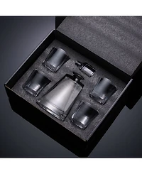 JoyJolt Luna Whiskey Decanter Set of 5