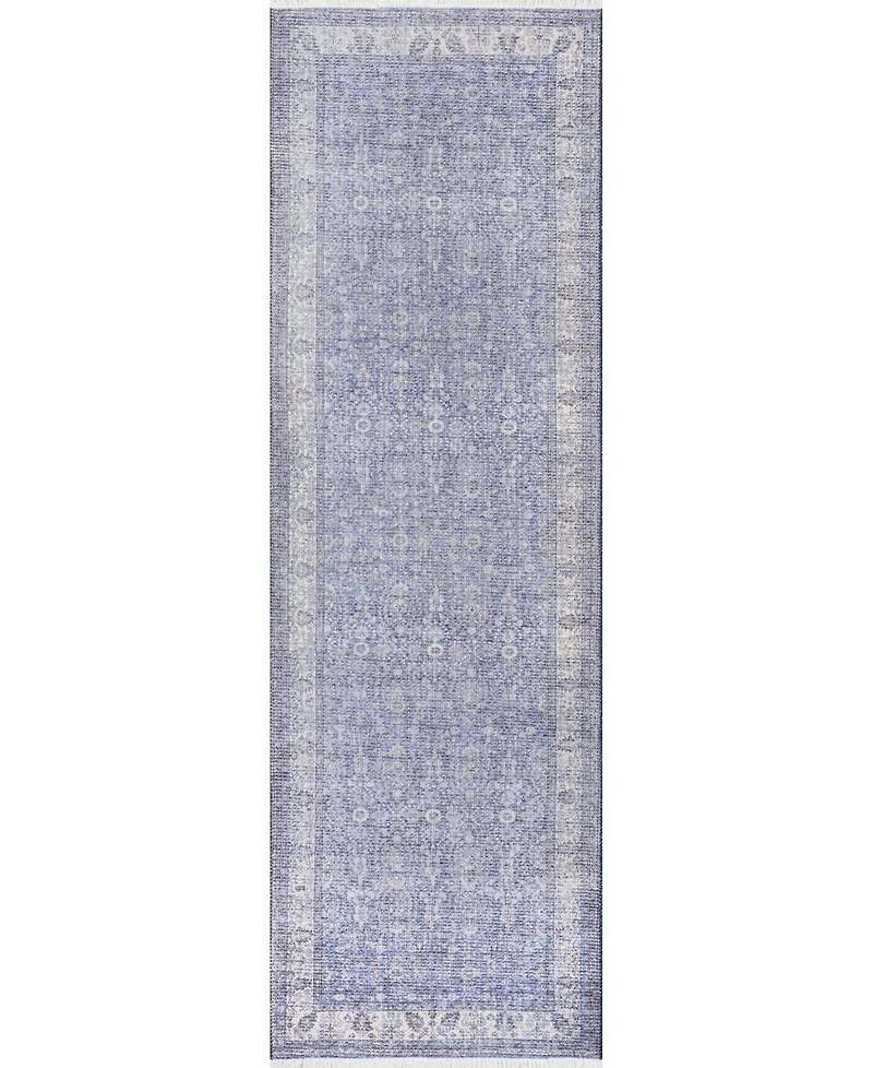 Momeni Helena Hel-4 Blue 2'6" x 8' Runner Rug