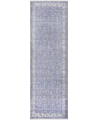 Momeni Helena Hel-4 Blue 2'6" x 8' Runner Rug