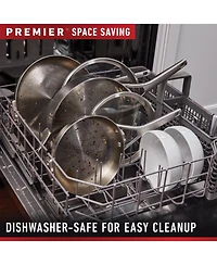 Calphalon Premier 10-Pc. Space-Saving Stainless Steel Cookware Set