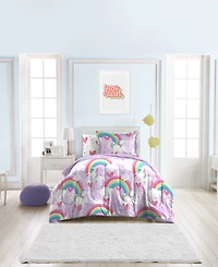 Dream Factory Unicorn Rainbow -Pc. Comforter Set