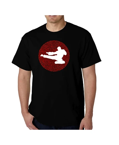 La Pop Art Men's Types of Martial Word T-Shirt