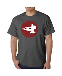 La Pop Art Men's Types of Martial Word T-Shirt
