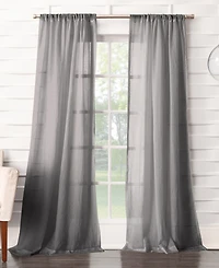 Silvia Crushed Texture Semi-Sheer Rod Pocket Curtain Panel