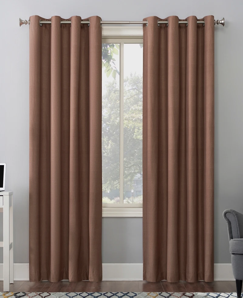 Duran Thermal Insulated 100% Blackout Grommet Curtain Panel