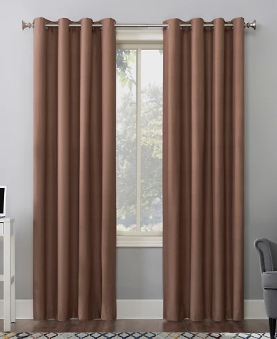 Duran Thermal Insulated 100% Blackout Grommet Curtain Panel
