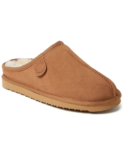 Fireside By Dearfoams Women's Greta Genuine Shearling Clog Slipper