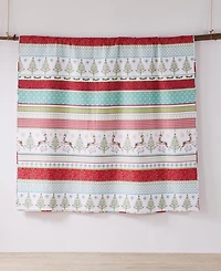 Levtex Comet & Cupid Folk Christmas Quilted Quilt