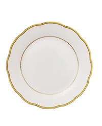 Lorren Home Trends Porcelain China 57 Piece Gloria Wavy Dinnerware Set, Service for 8