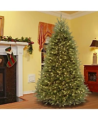 National Tree Company 9' Dunhill Fir Hinged Tree with 900 Dual Color(R) Led Lights + PowerConnect System-9 Functions