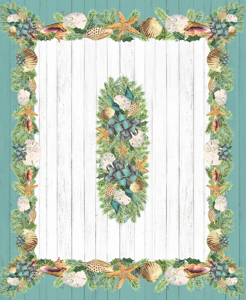 Laural Home Christmas By The Sea Tablecloth