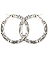 Guess Pressed Stone Sparkle 2" Hoop