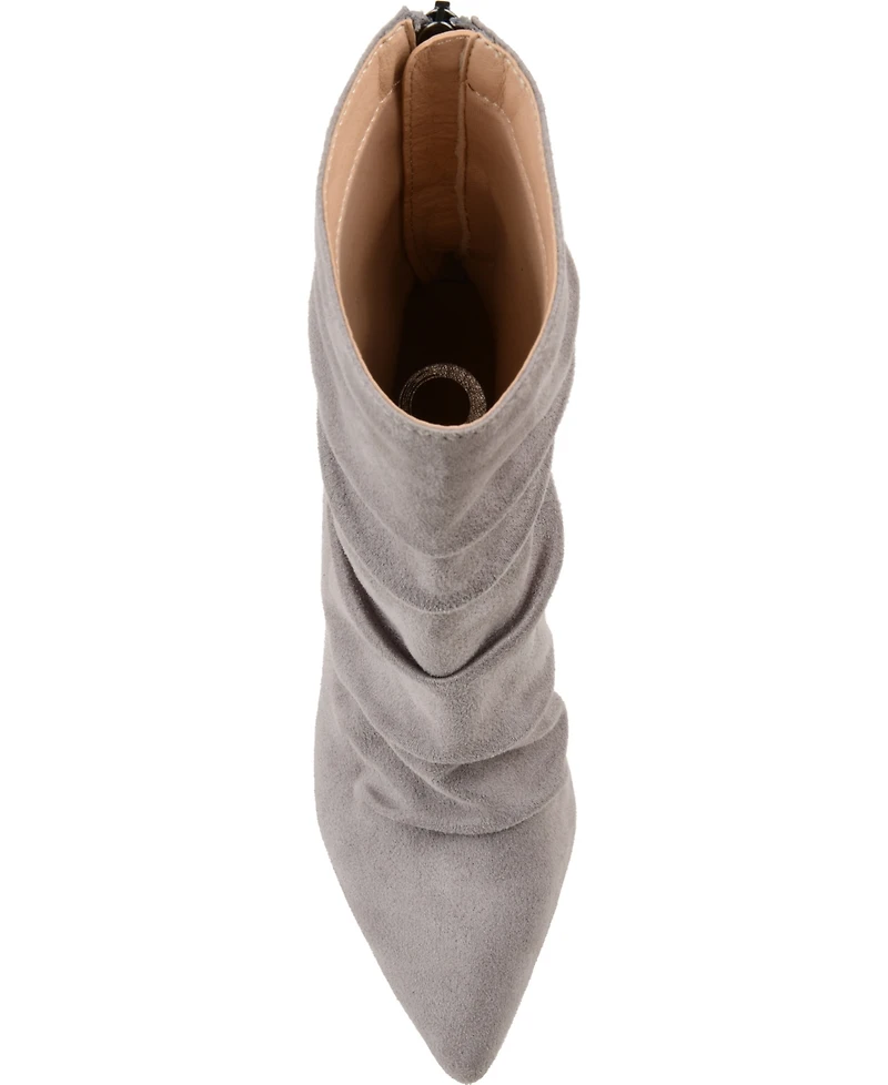 Journee Collection Women's Markie Rouched Stiletto Dress Booties