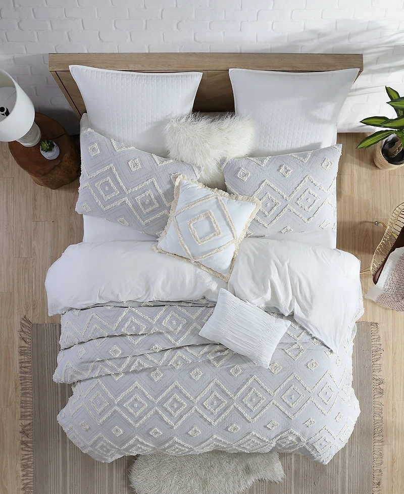 Swift Home Astonishing Rukai Clip Jacquard Gauze 5 Piece Comforter Set