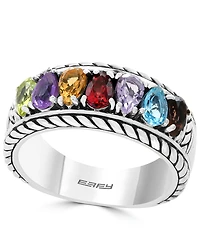 Effy Multi-Gemstone Statement Ring (1-5/8 ct. t.w.) Sterling Silver