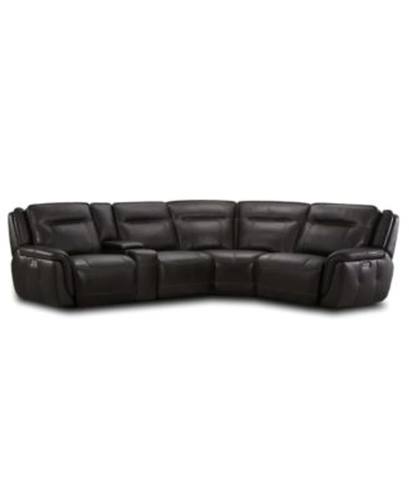 Lenardo Leather Sectional Power Motion Recliner Collection Created For Macys