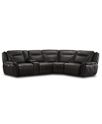 Lenardo Leather Sectional Power Motion Recliner Collection Created For Macys