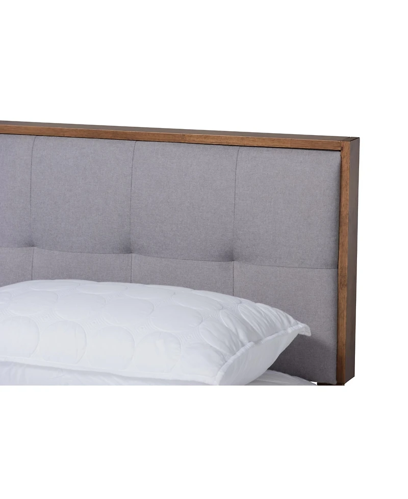Alke Mid-Century Modern Queen Size Platform Bed