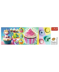 Panorama Jigsaw Puzzle Colorful Cupcakes, 1000 Piece