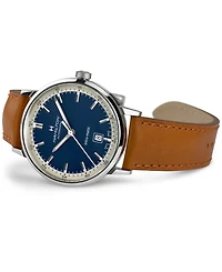 Hamilton Men's Swiss Automatic Intra-Matic Brown Leather Strap Watch 40mm