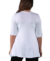 24seven Comfort Apparel Plus Tunic Top