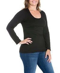 Women's Plus Long Sleeves T-Shirt