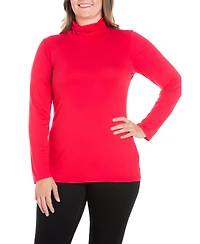 Women's Plus Classic Turtleneck Top
