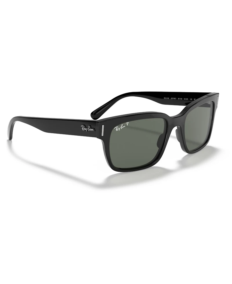 Ray-Ban Jeffrey Polarized Sunglasses, RB2190 55