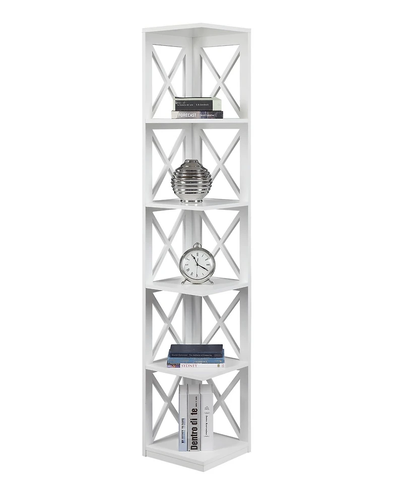 Oxford 5 Tier Corner Bookcase