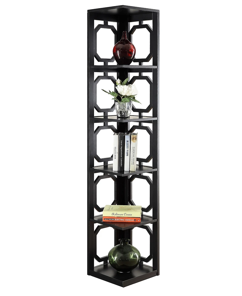 Omega 5 Tier Corner Bookcase