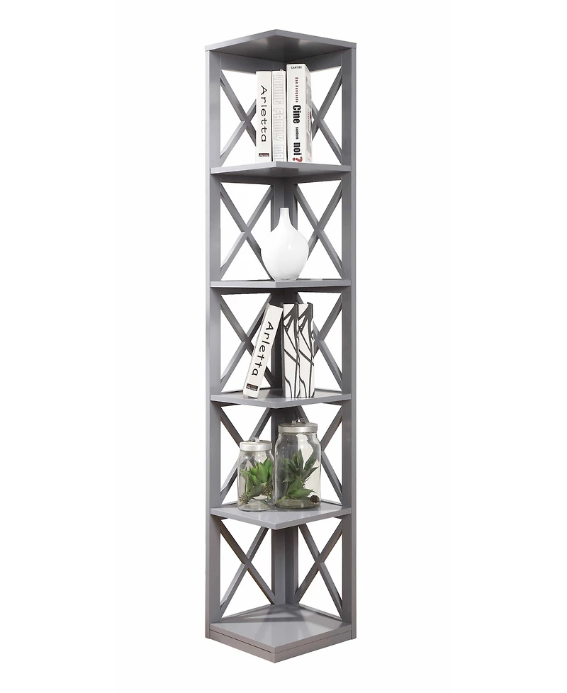 Oxford 5 Tier Corner Bookcase