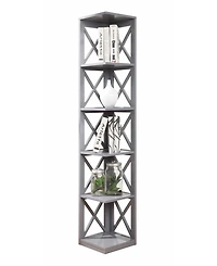 Oxford 5 Tier Corner Bookcase