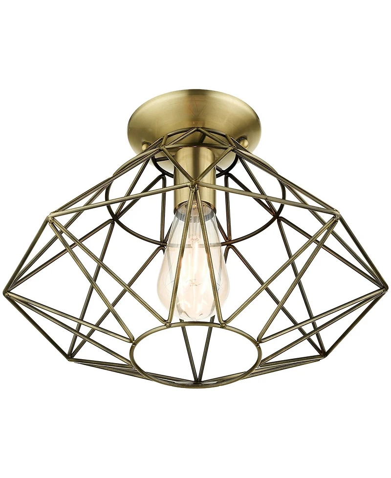 Geometric 1 Light Flush Mount