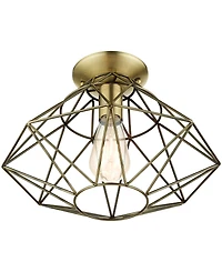Geometric 1 Light Flush Mount