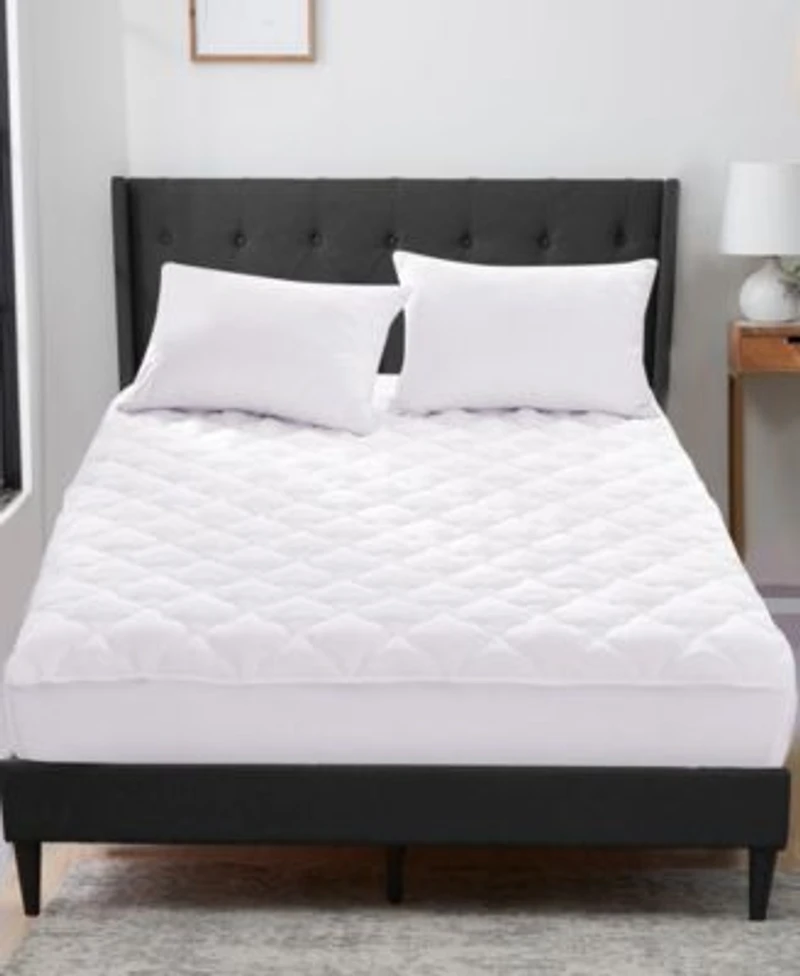 Unikome Four Leaf Clover Quilted Down Alternative Mattress Pad