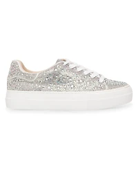 Betsey Johnson Women's Sidny Platform Lace-Up Sneakers