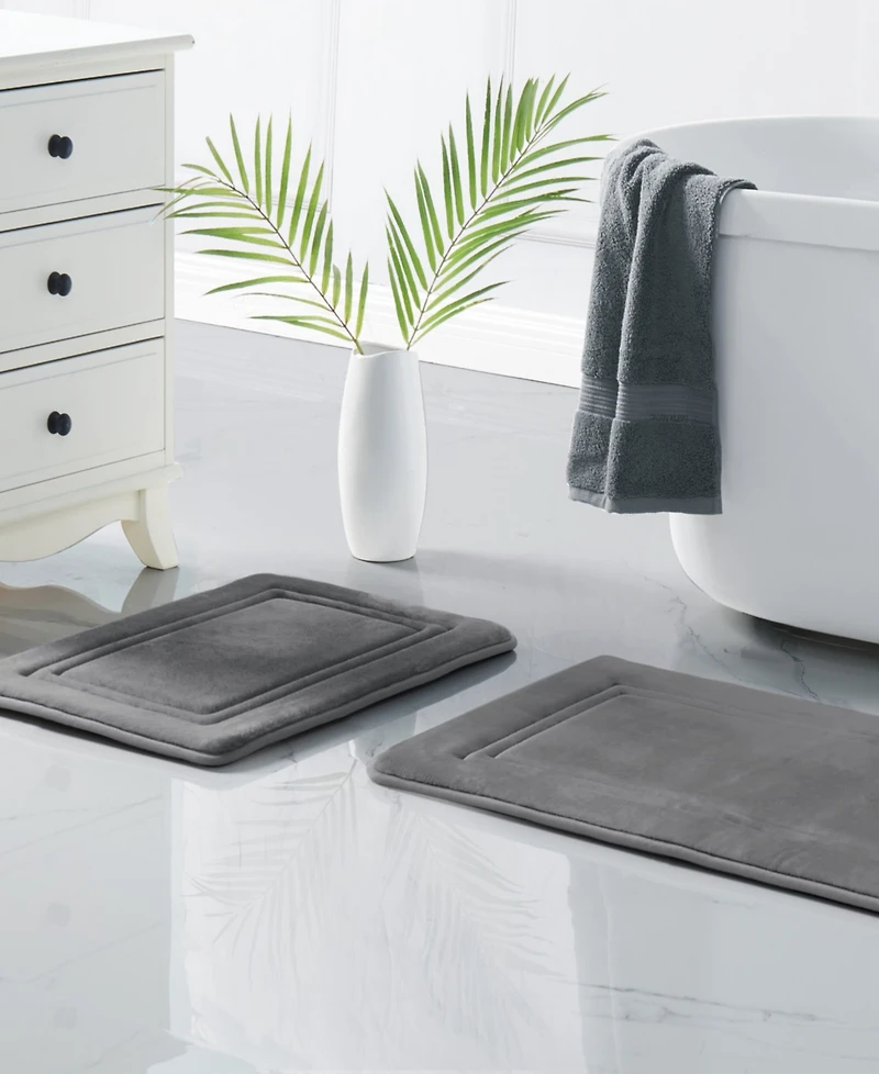 Truly Calm Antimicrobial Memory Foam 2-Pc. Bath Rug Set