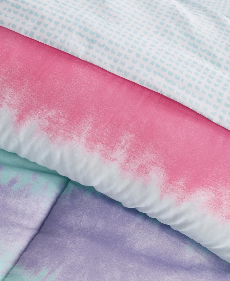 Dream Factory Kids Tie Dye Stripe Comforter Set, Full
