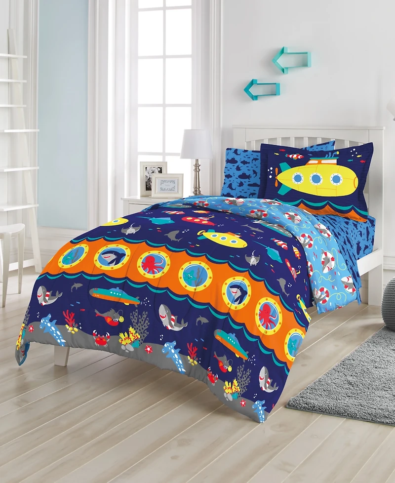 Dream Factory Kids Submarine Comforter Set, Full