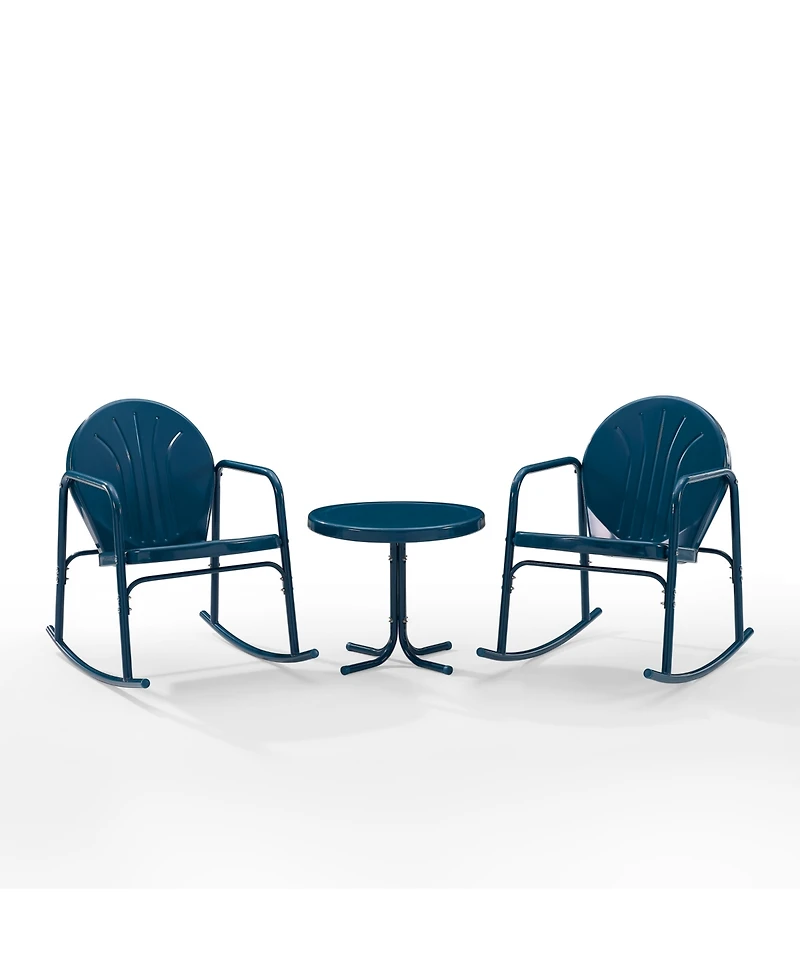 Griffith 3 Piece Outdoor Rocking Chair Set