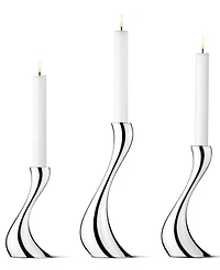 Georg Jensen Cobra Candleholder Set, 3 Piece