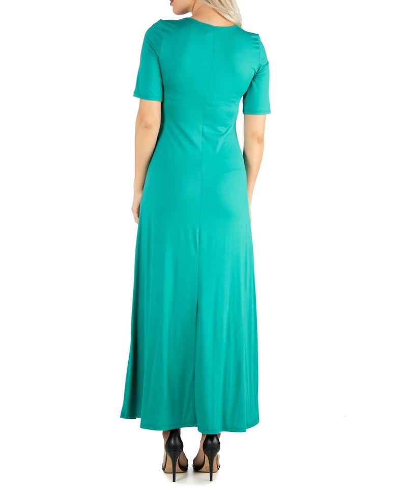24seven Comfort Apparel Women's Casual Maxi Dress