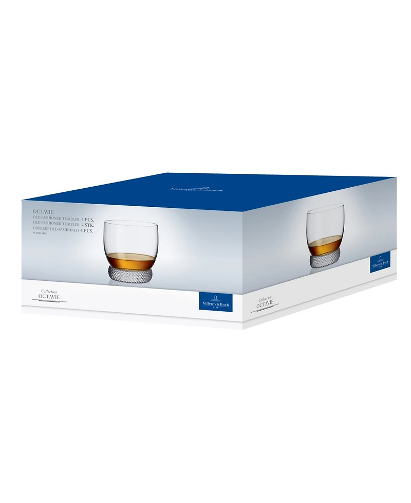 Octavie Double Old Fashioned and Tumbler Glass, 12 oz