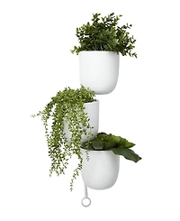 Contemporary Metal Hanging Wall Planter Rack