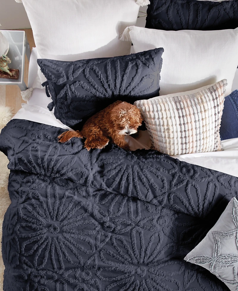 Peri Home Chenille Medallion 3-Pc. Comforter Set, Full/Queen